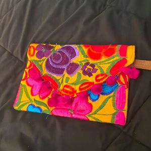 Medium sized flower clutch purse